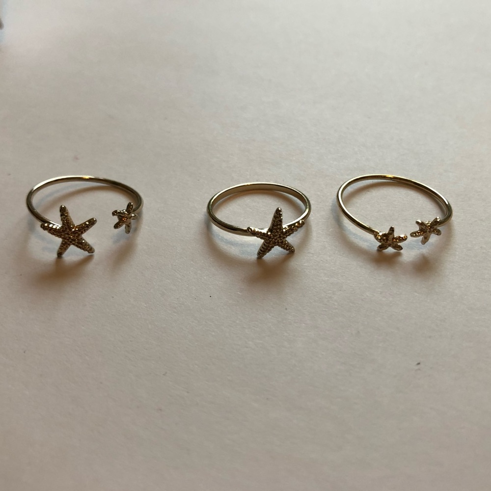 set of starfish rings